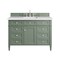 James Martin Vanities Brittany 48in Single Vanity, Smokey Celadon w/ 3 CM White Zeus Top 650-V48-SC-3WZ - alternate 1